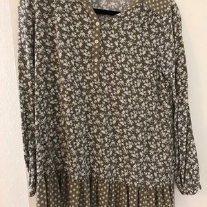 Long Sleeved Ruffle Tunic